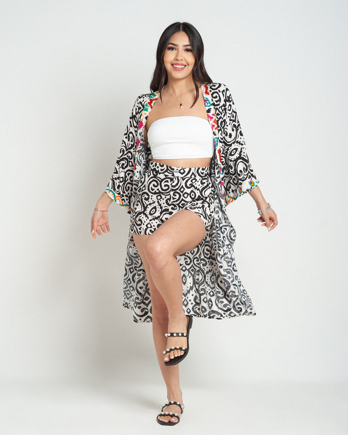 Kimono estampado