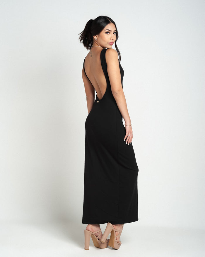 Vestido un hombro con aro